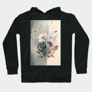 Flower Watercolor Painting Hoodie